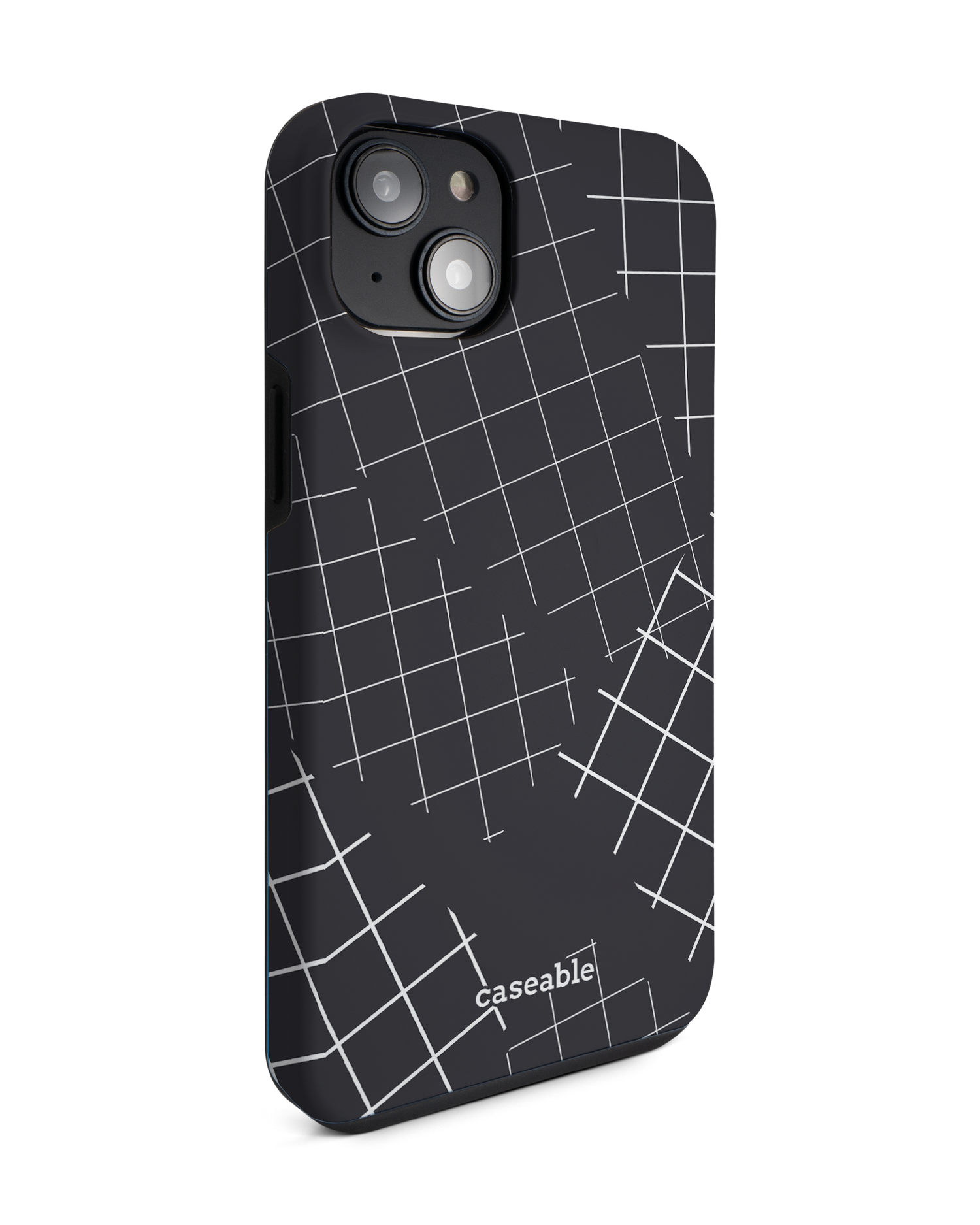 Grids Premium Phone Case for Apple iPhone 14 Plus: View from the left side