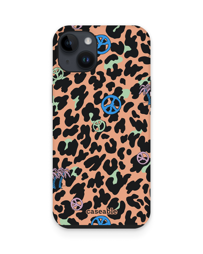Leopard Peace Palms Premium Phone Case for Apple iPhone 14 Plus