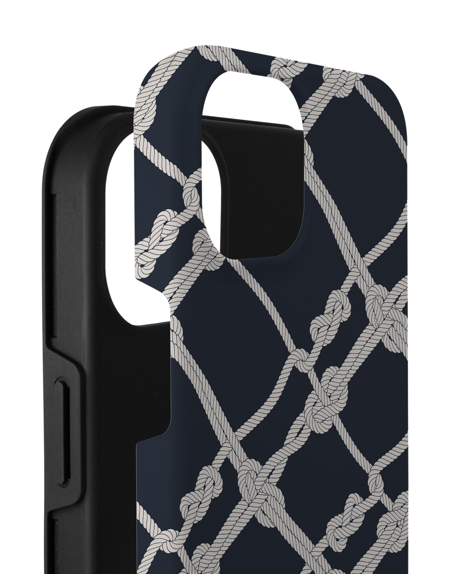 Nautical Knots Premium Phone Case for Apple iPhone 14 Plus consisting of 2 parts