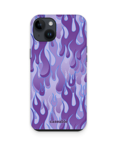 Purple Flames Premium Phone Case for Apple iPhone 14 Plus