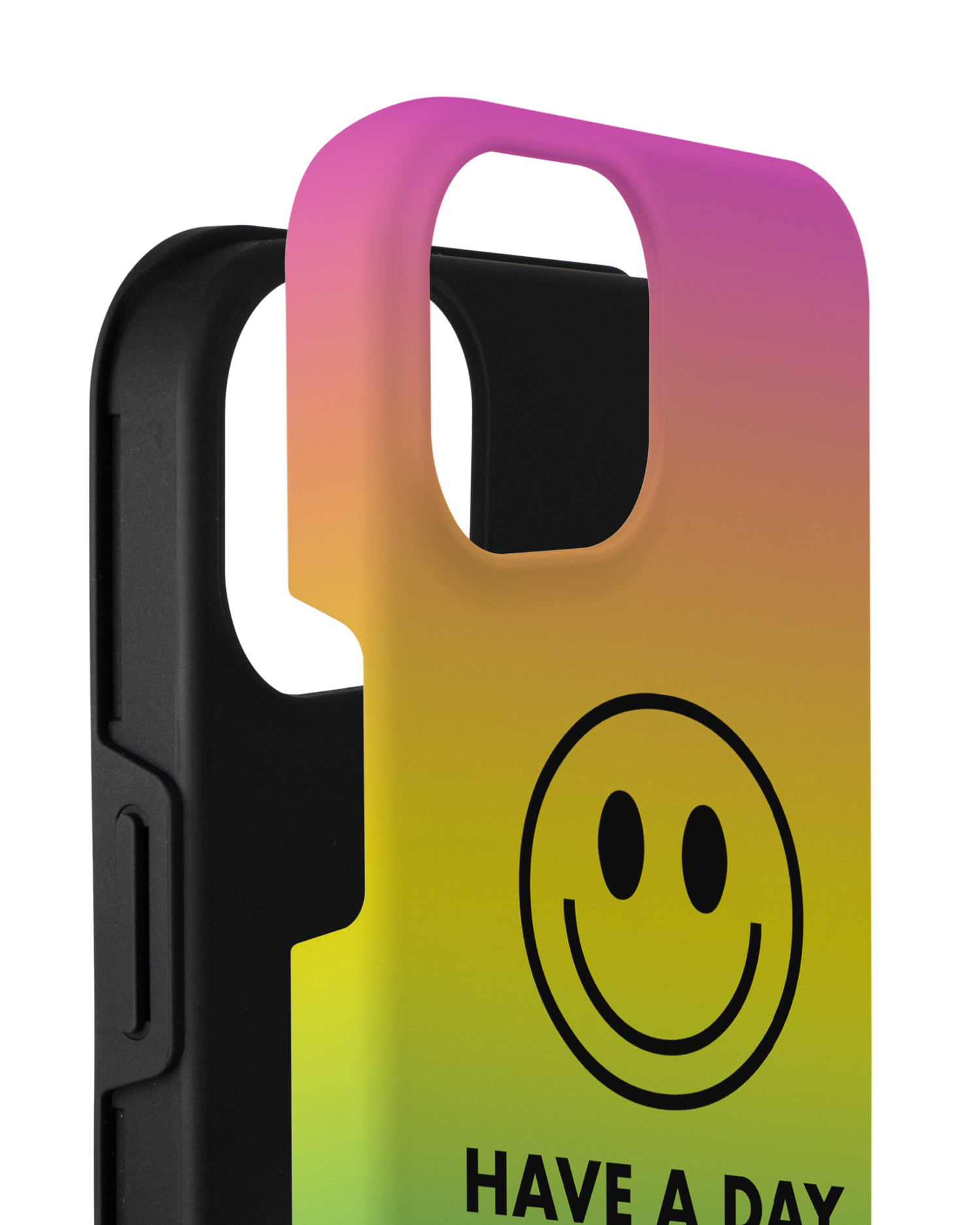 Have A Day Premium Phone Case for Apple iPhone 14 Plus consisting of 2 parts