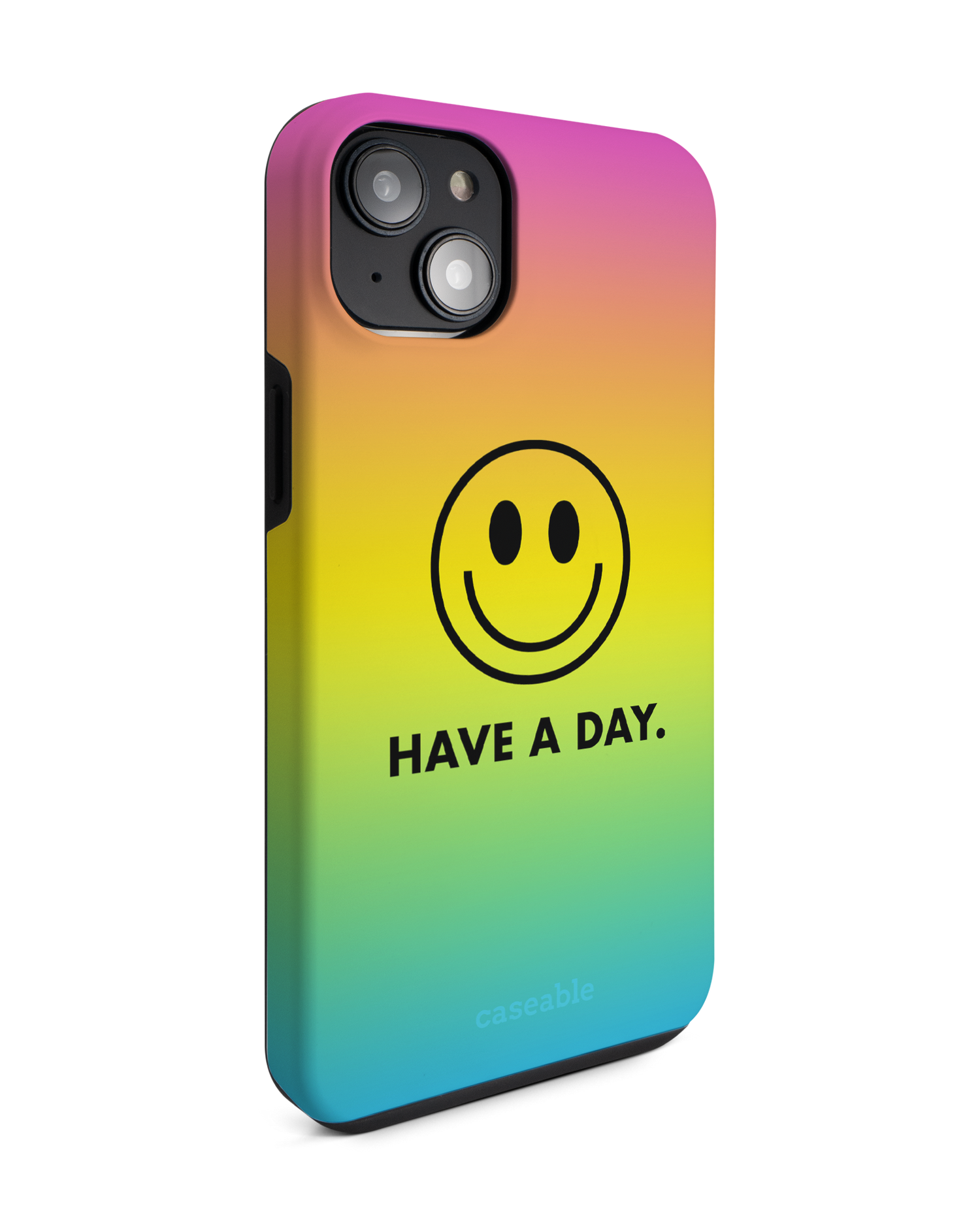 Have A Day Premium Phone Case for Apple iPhone 14 Plus: View from the left side