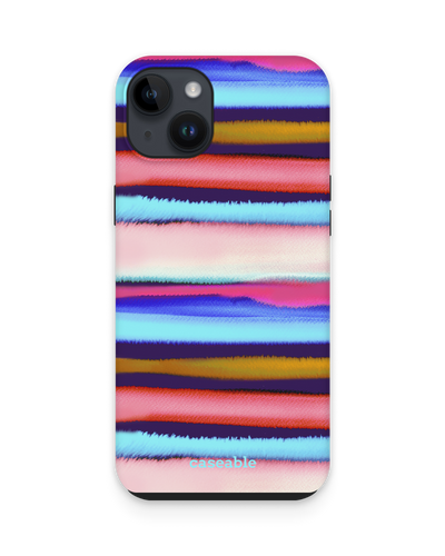 Watercolor Stripes Premium Phone Case for Apple iPhone 14 Plus