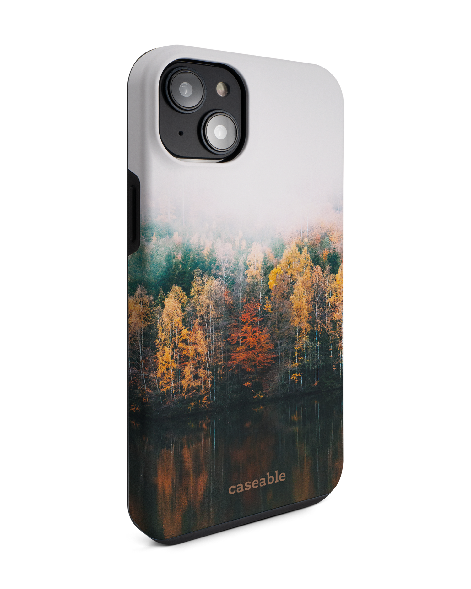 Fall Fog Premium Phone Case for Apple iPhone 14 Plus: View from the left side