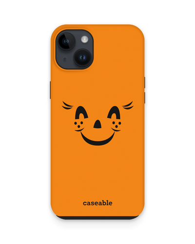 Pumpkin Smiles Premium Phone Case for Apple iPhone 14 Plus