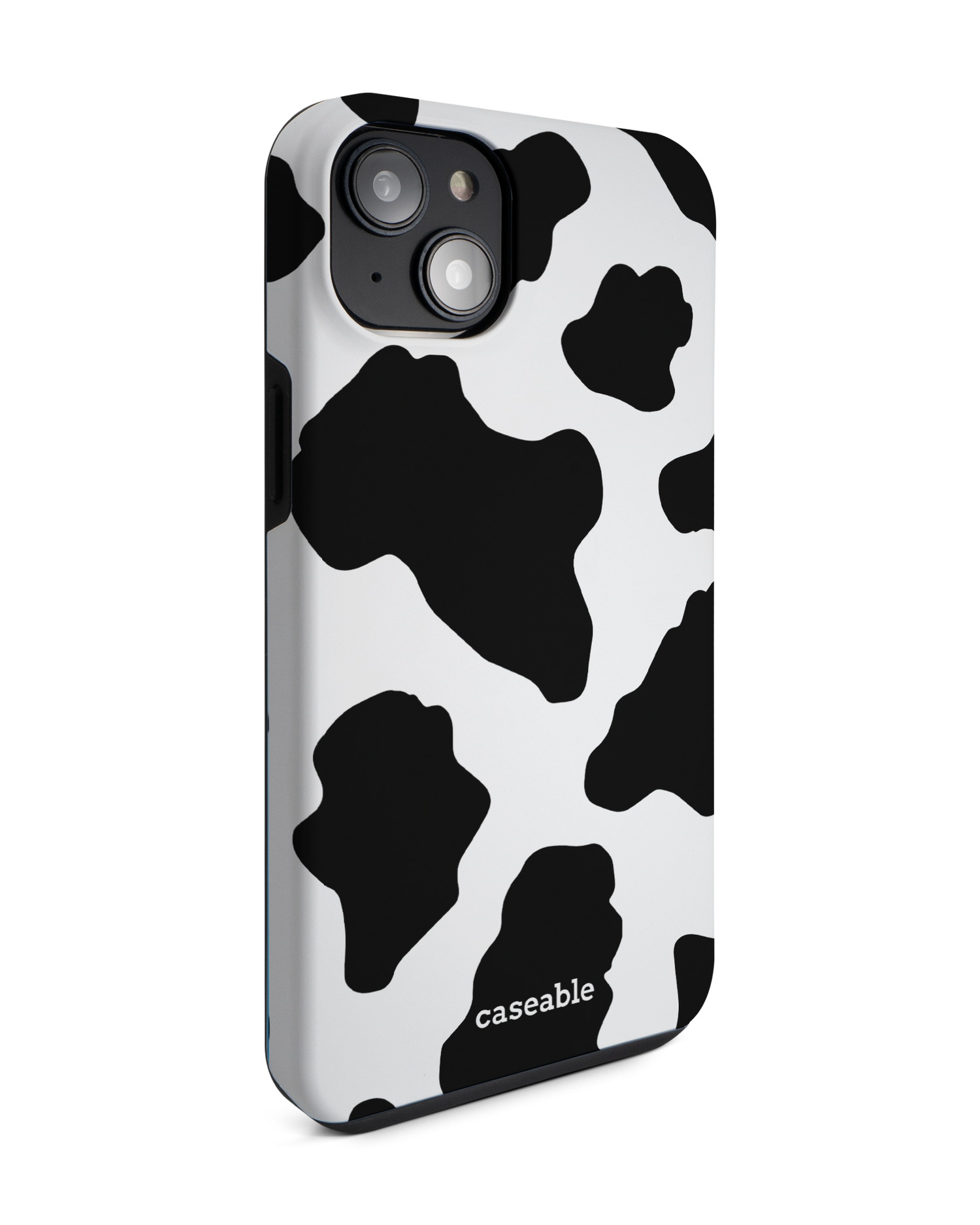 Cow Print 2 Premium Phone Case for Apple iPhone 14 Plus: View from the left side