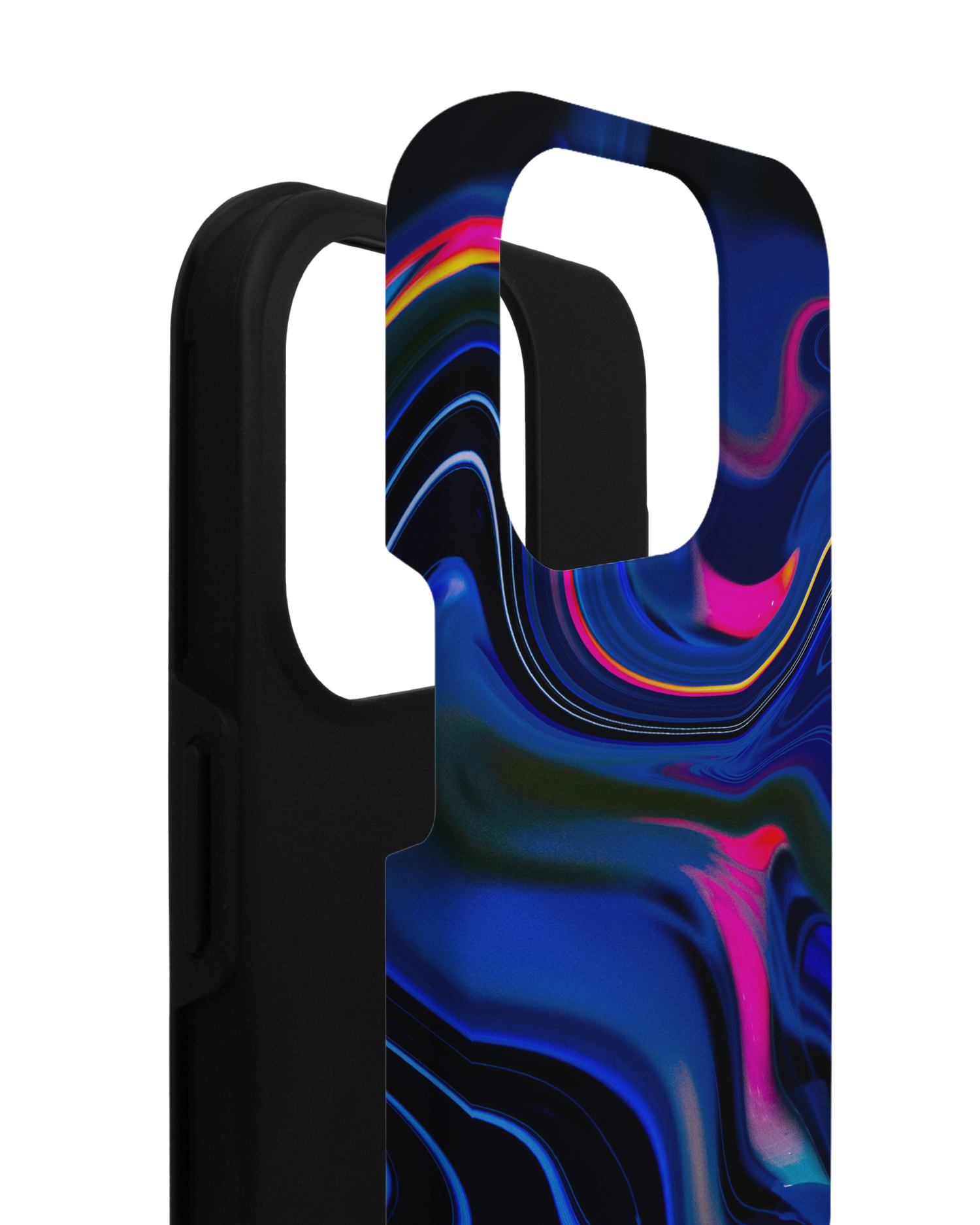 Space Swirl Premium Phone Case for Apple iPhone 14 Pro consisting of 2 parts