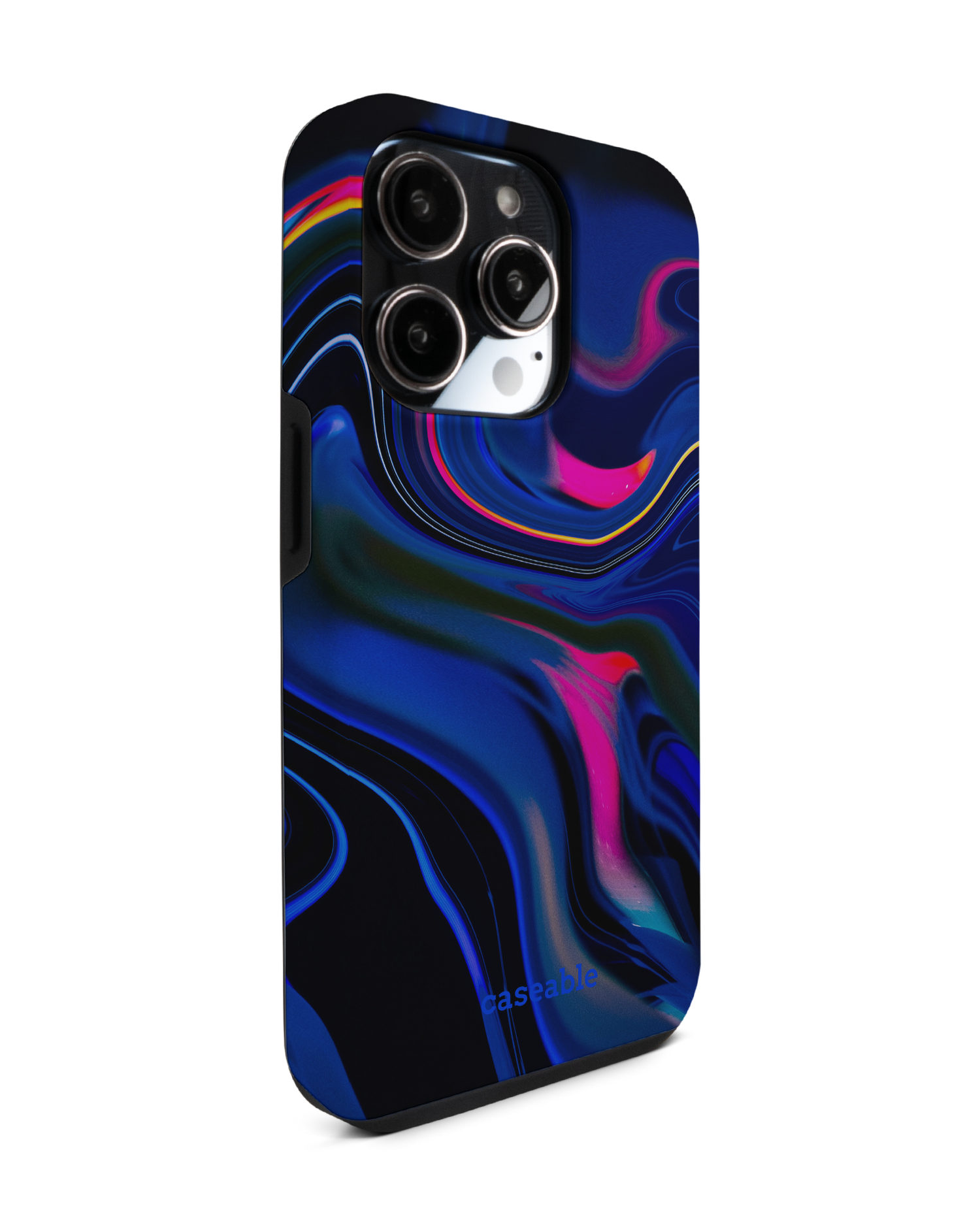 Space Swirl Premium Phone Case for Apple iPhone 14 Pro: View from the left side