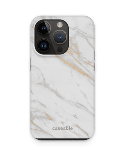 Gold Marble Elegance Premium Phone Case for Apple iPhone 15 Pro