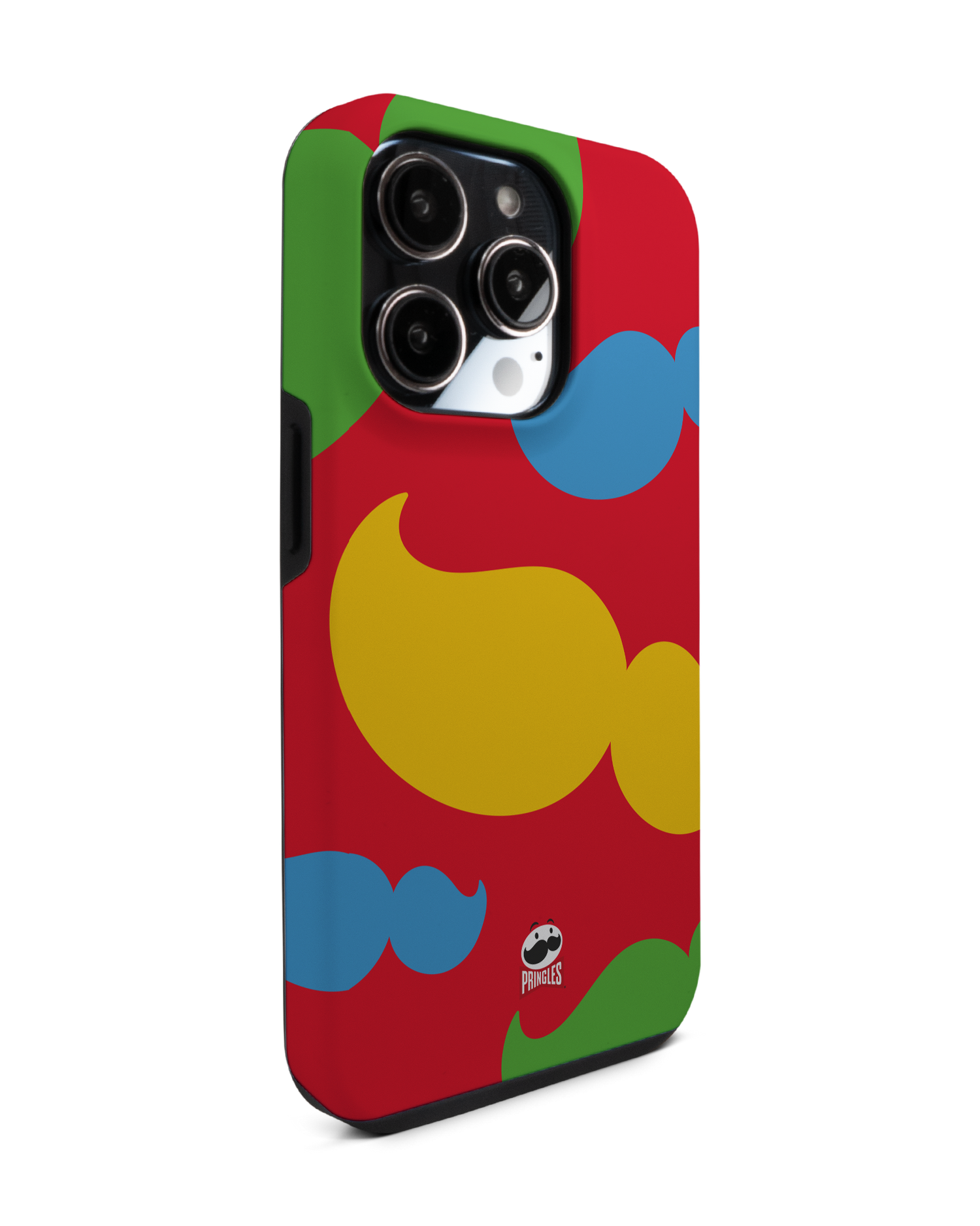 Pringles Moustache Premium Phone Case for Apple iPhone 14 Pro: View from the left side