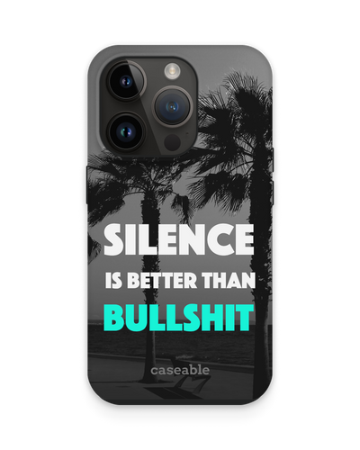 Silence is Better Premium Phone Case for Apple iPhone 15 Pro