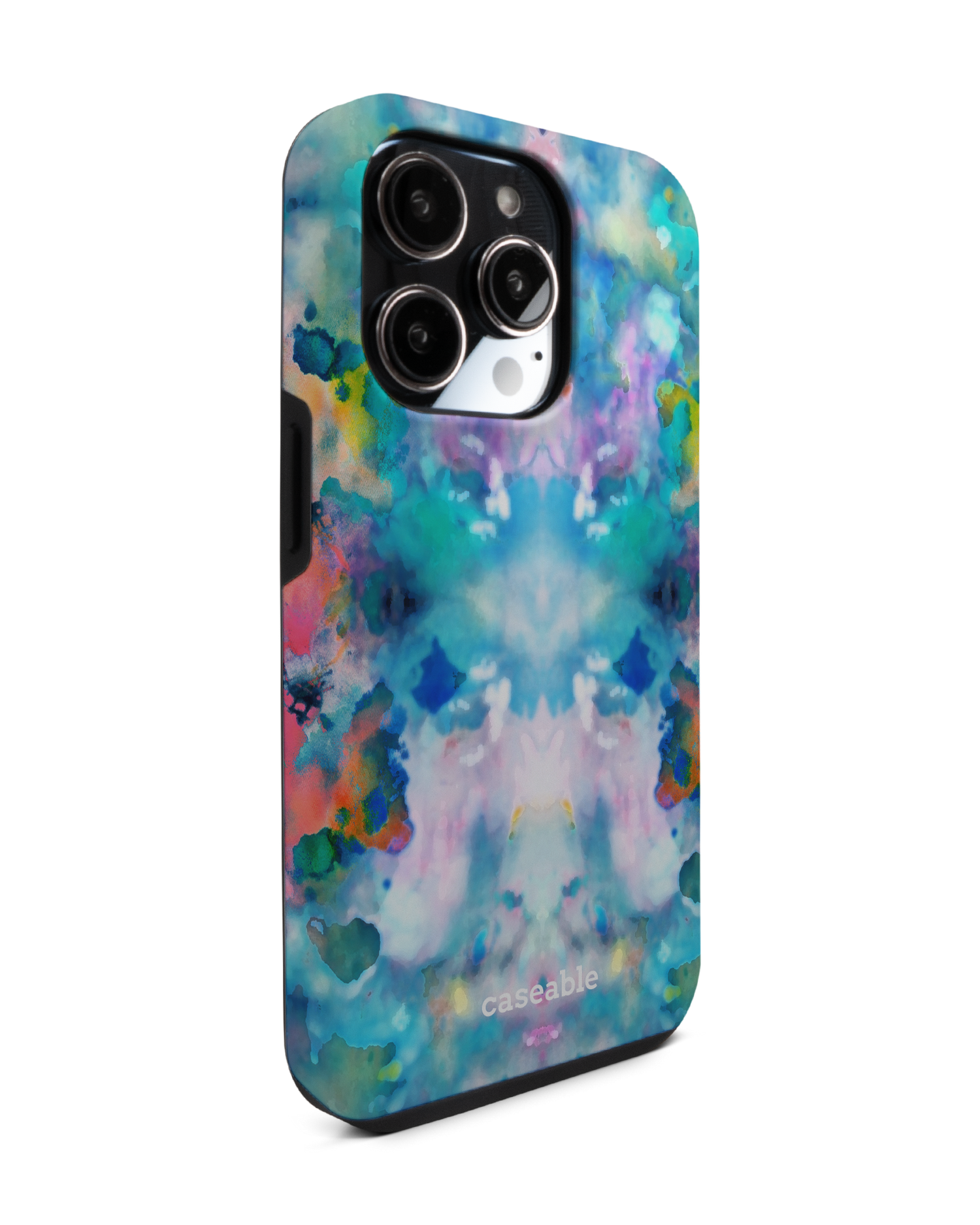 Paint Splatter Premium Phone Case for Apple iPhone 14 Pro: View from the left side
