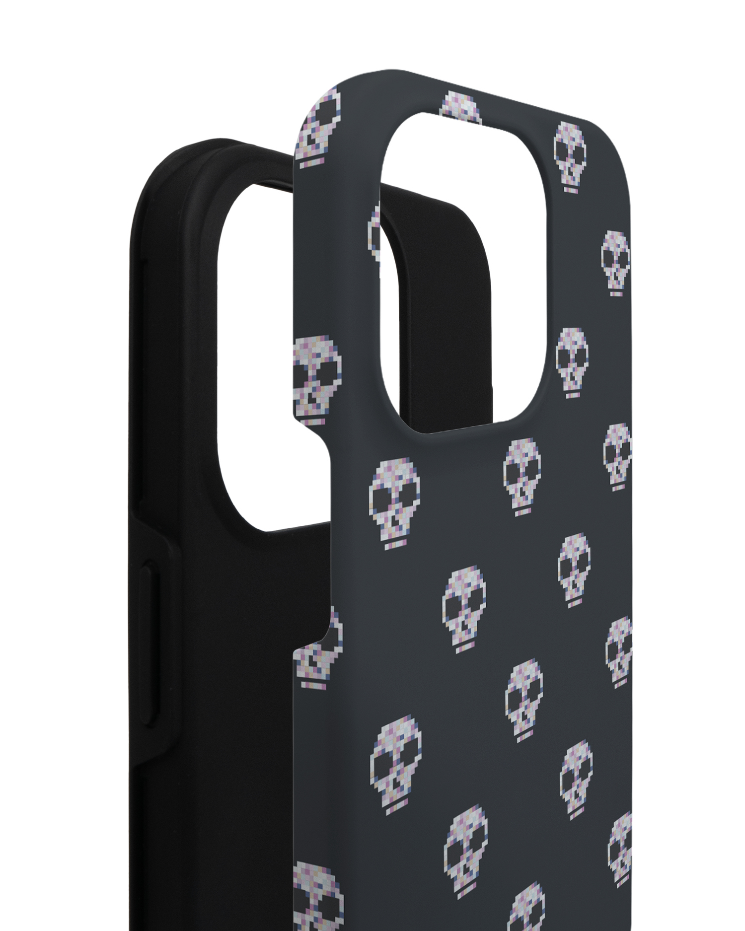 Digital Skulls Premium Phone Case for Apple iPhone 14 Pro consisting of 2 parts