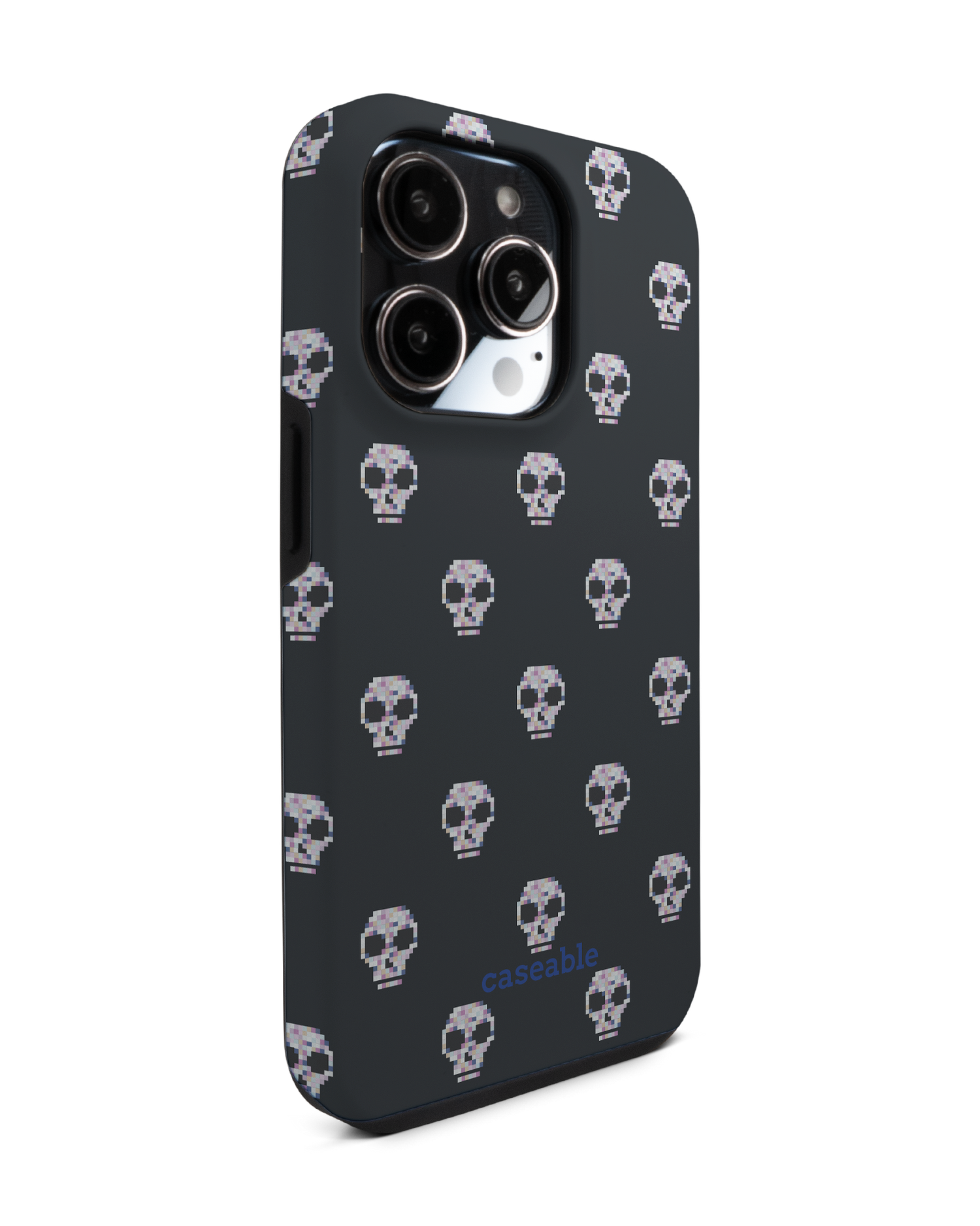 Digital Skulls Premium Phone Case for Apple iPhone 14 Pro: View from the left side
