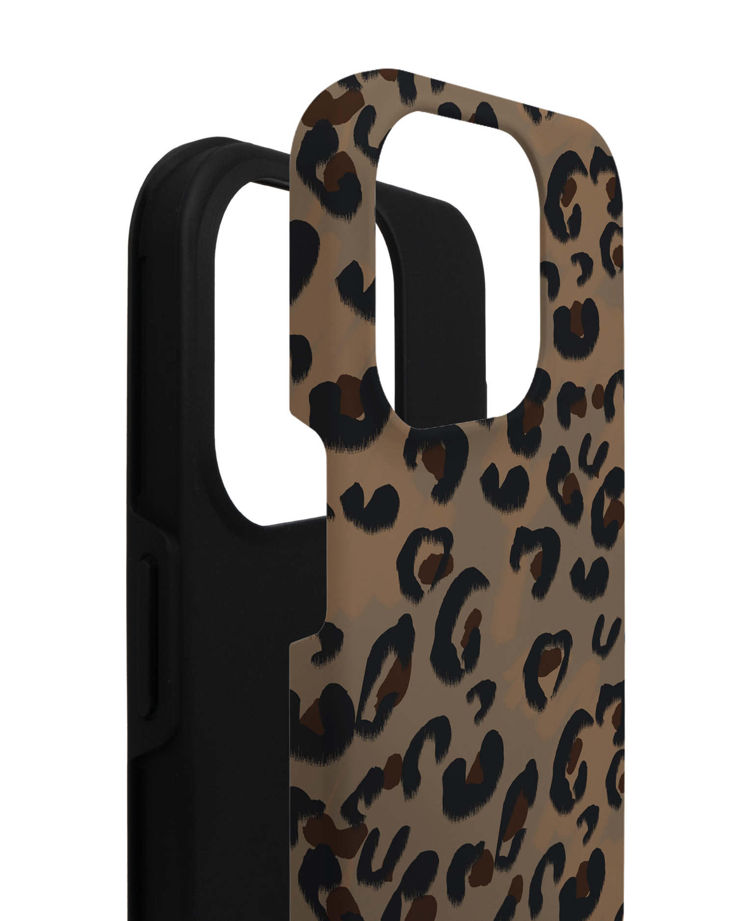 Leopard Repeat Premium Phone Case for Apple iPhone 14 Pro consisting of 2 parts