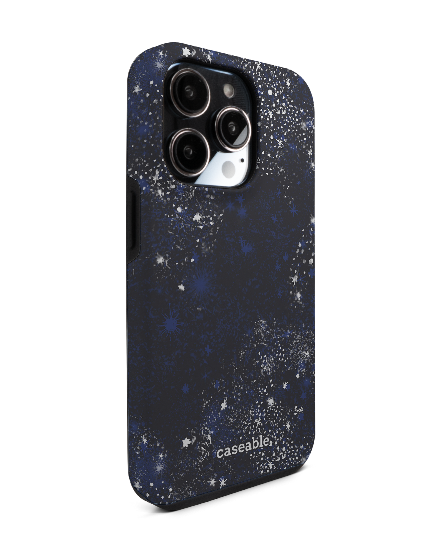 Starry Night Sky Premium Phone Case for Apple iPhone 14 Pro: View from the left side