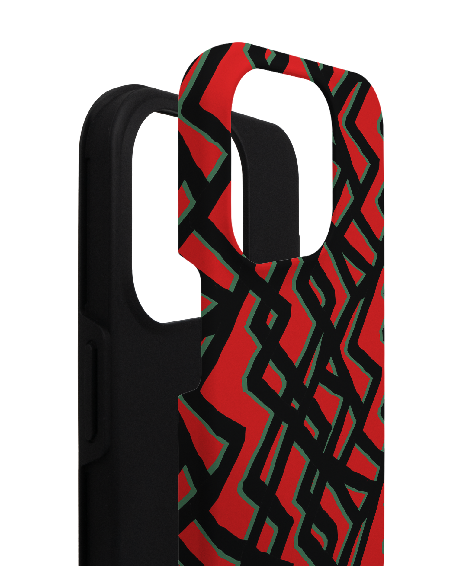 Fences Pattern Premium Phone Case for Apple iPhone 14 Pro consisting of 2 parts