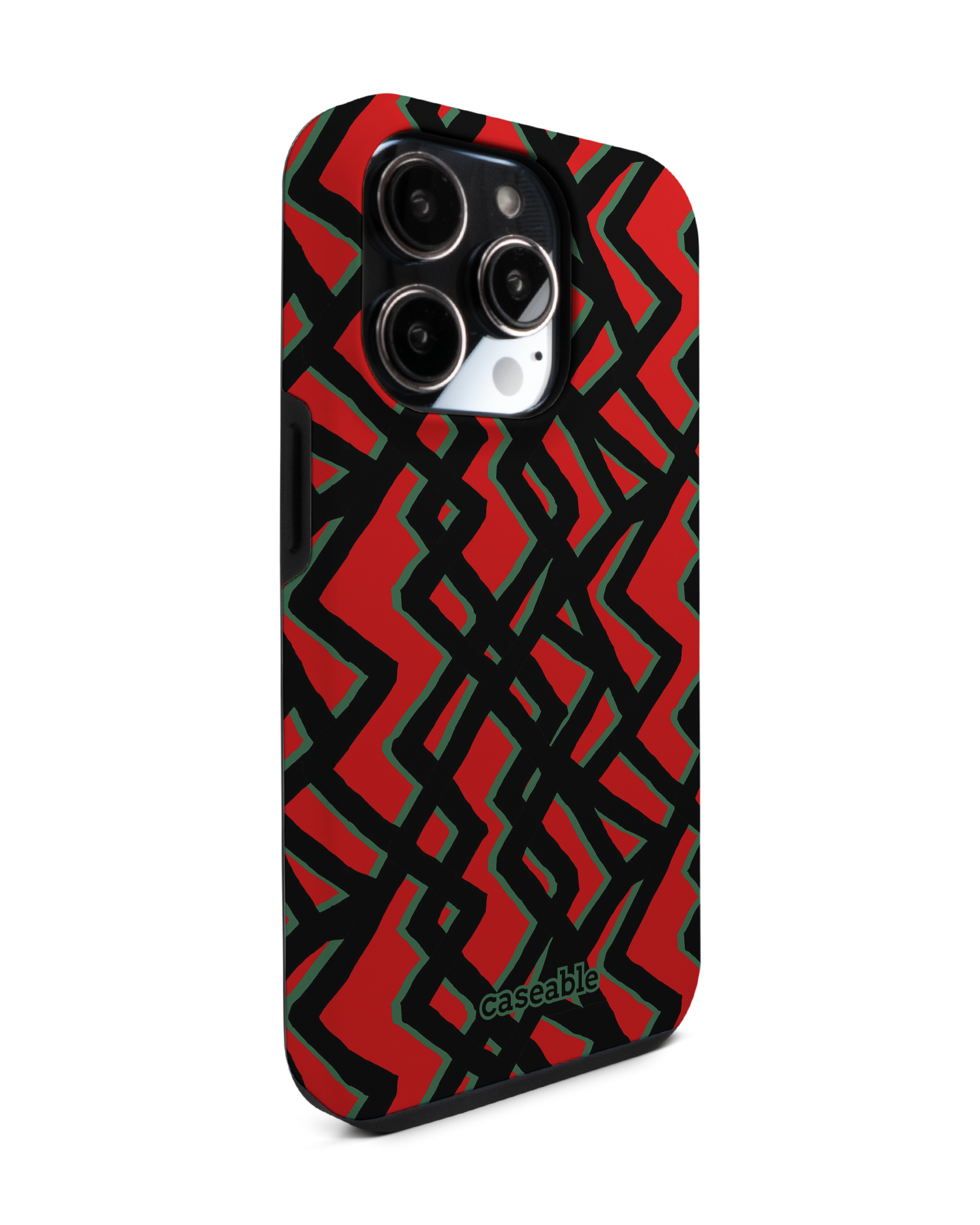 Fences Pattern Premium Phone Case for Apple iPhone 14 Pro: View from the left side