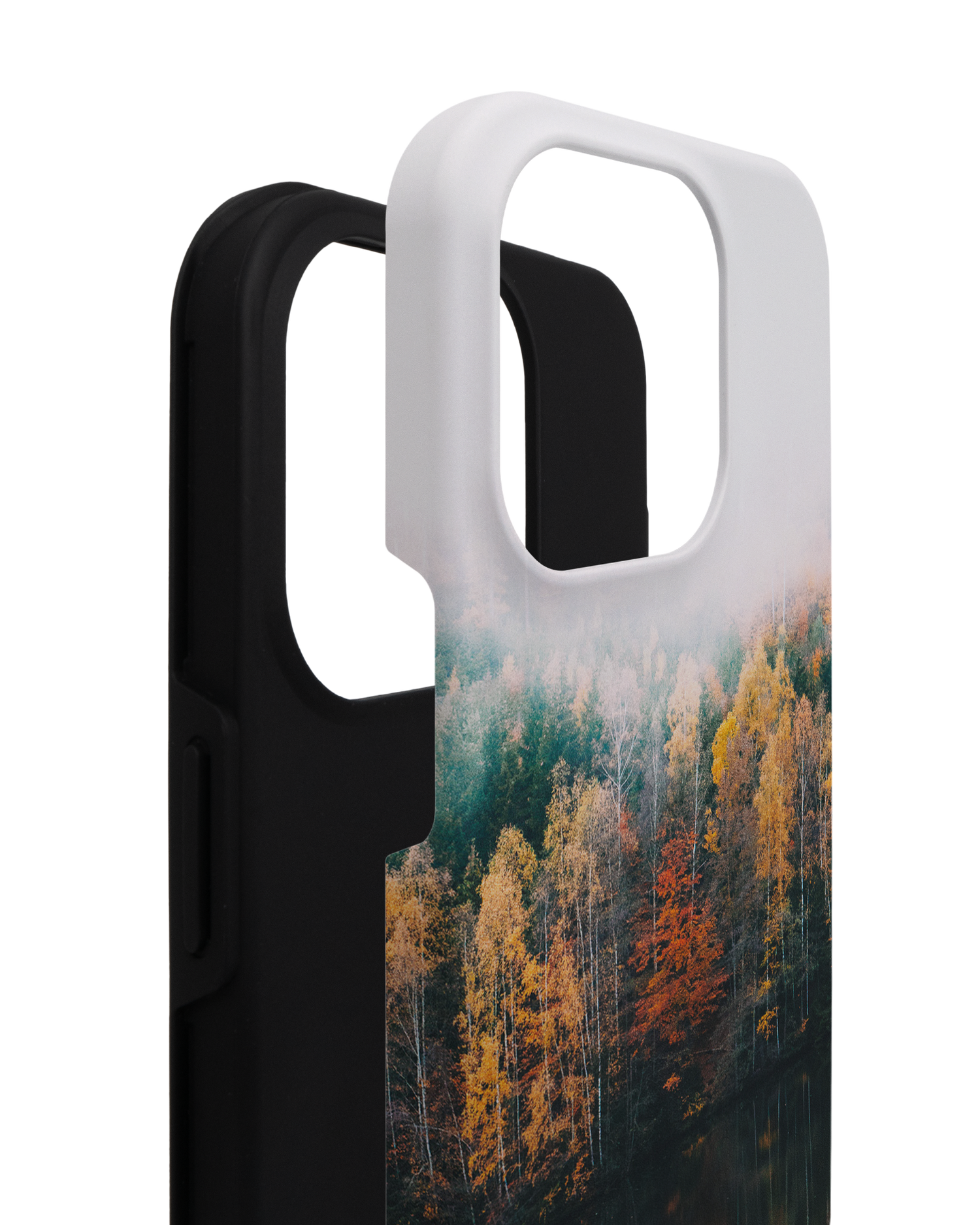 Fall Fog Premium Phone Case for Apple iPhone 14 Pro consisting of 2 parts