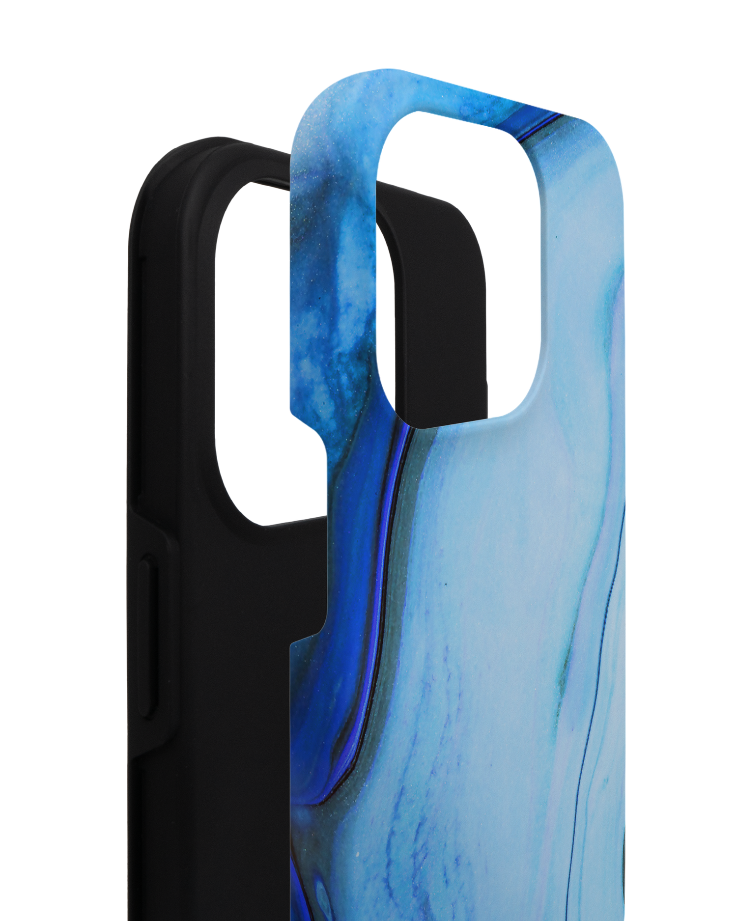 Cool Blues Premium Phone Case for Apple iPhone 14 Pro consisting of 2 parts