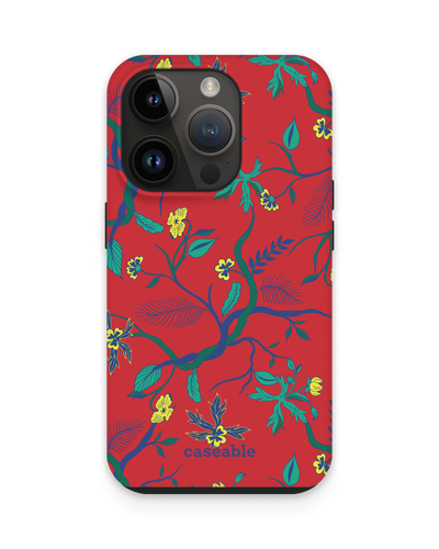 Ultra Red Floral Premium Phone Case for Apple iPhone 14 Pro