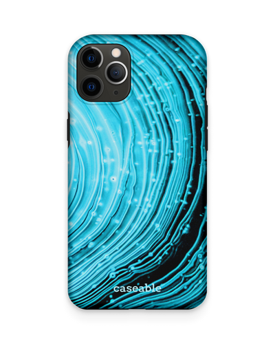 Turquoise Ripples Premium Phone Case Apple iPhone 11 Pro