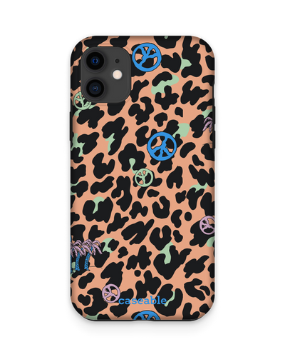 Leopard Peace Palms Premium Phone Case Apple iPhone 11