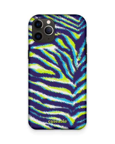 Neon Zebra Premium Phone Case Apple iPhone 11 Pro Max