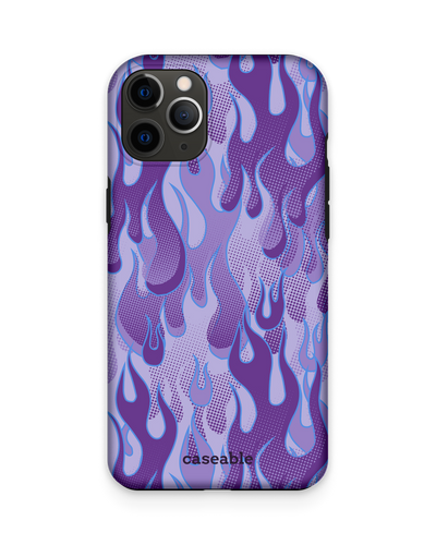 Purple Flames Premium Phone Case Apple iPhone 11 Pro Max