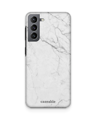 White Marble Premium Phone Case Samsung Galaxy S21 Plus