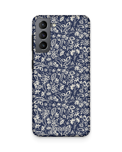 Ditsy Blue Paisley Premium Phone Case Samsung Galaxy S21 Plus