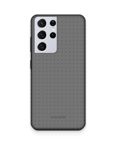 Dot Grid Grey Premium Phone Case Samsung Galaxy S21 Ultra