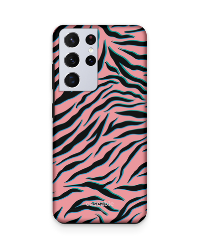 Pink Zebra Premium Phone Case Samsung Galaxy S21 Ultra