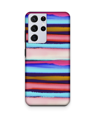 Watercolor Stripes Premium Phone Case Samsung Galaxy S21 Ultra