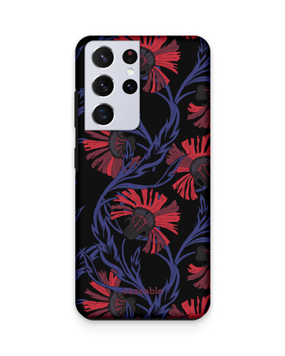 Midnight Floral Premium Phone Case Samsung Galaxy S21 Ultra