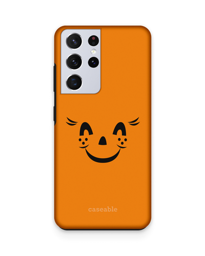 Pumpkin Smiles Premium Phone Case Samsung Galaxy S21 Ultra
