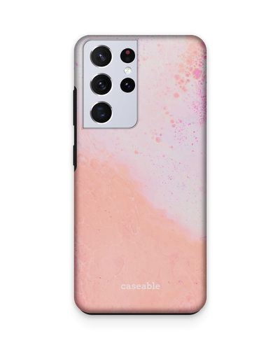 Peaches & Cream Marble Premium Phone Case Samsung Galaxy S21 Ultra