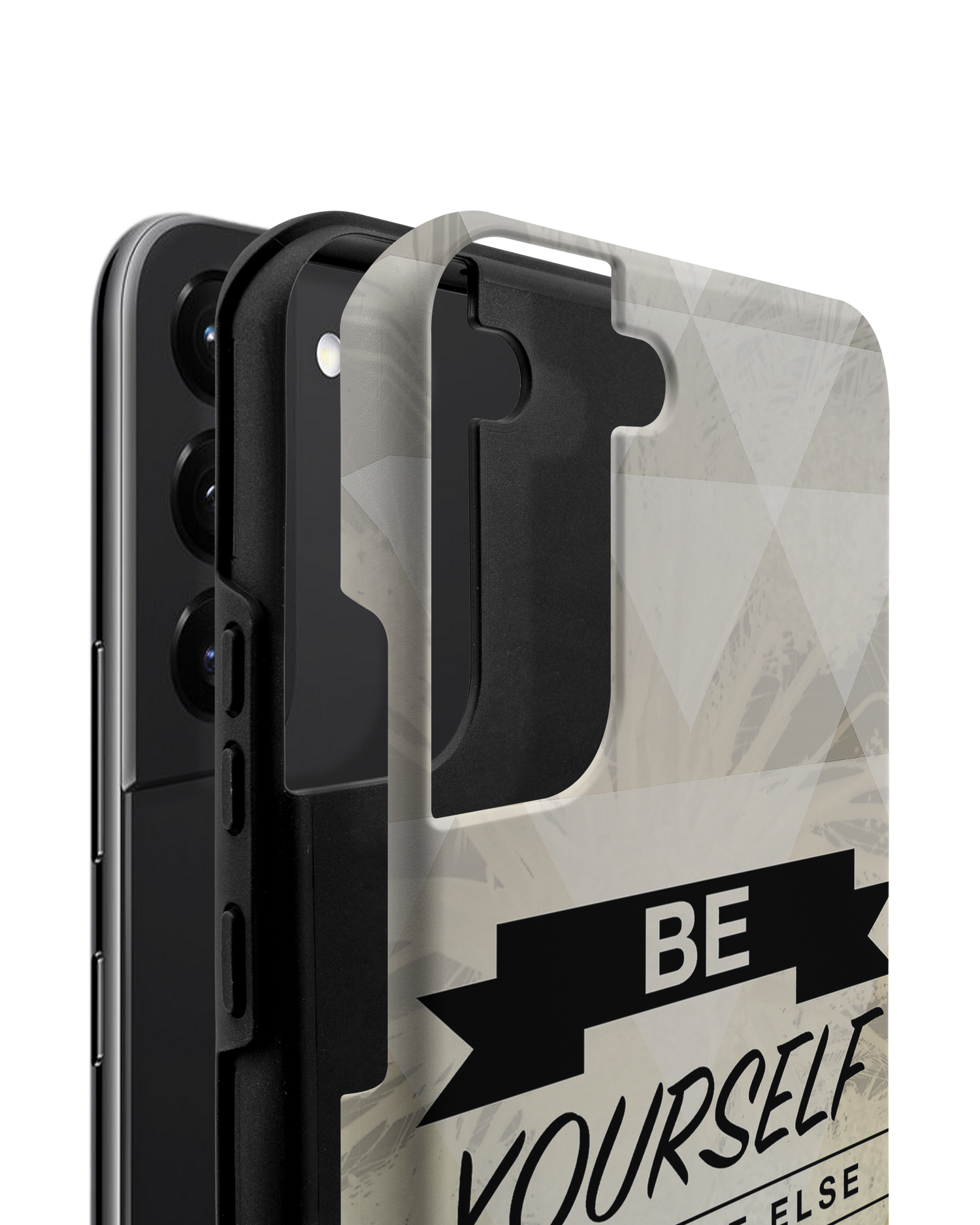 Be Yourself Premium Phone Case Samsung Galaxy S22 Plus 5G consisting of 2 parts