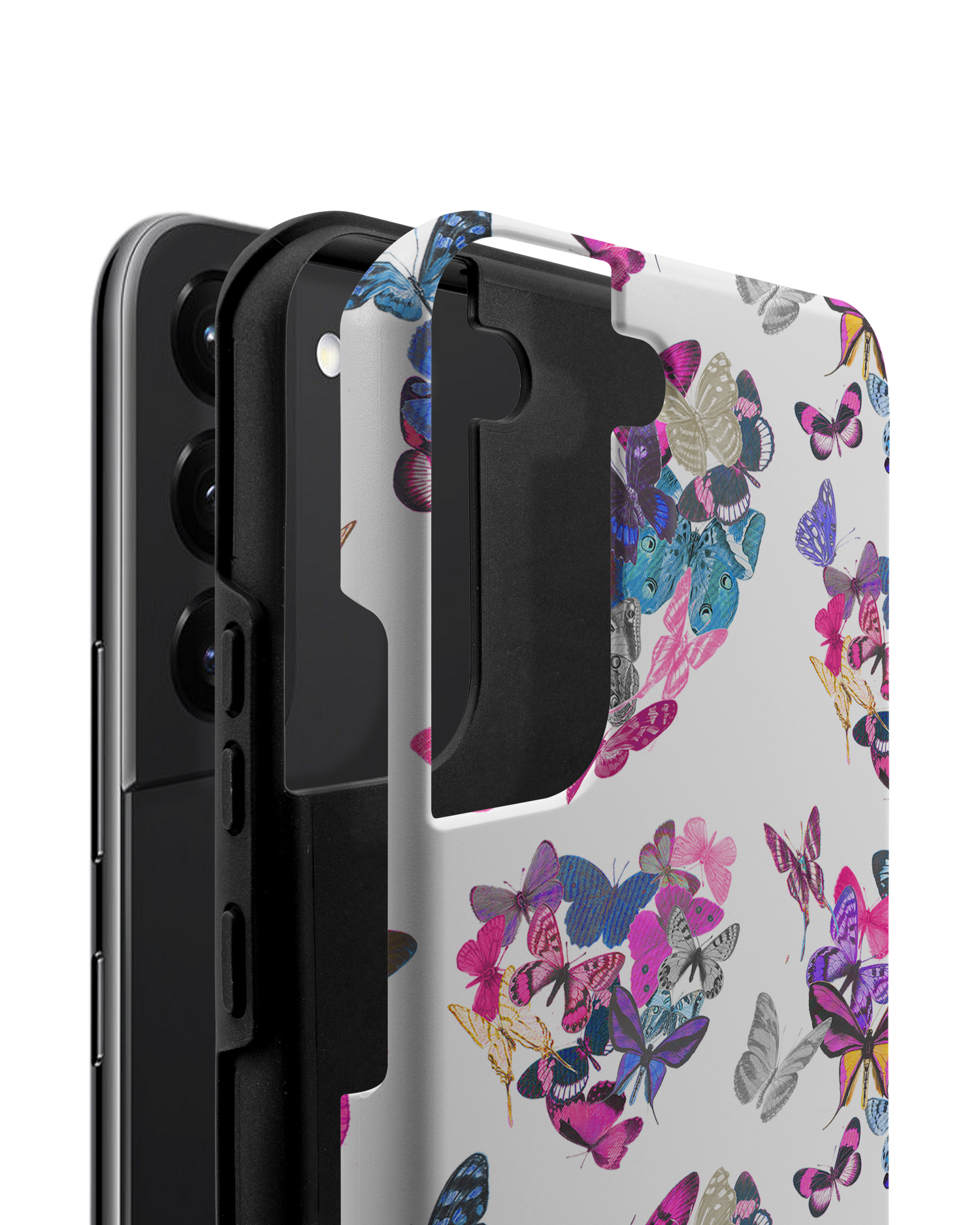 Butterfly Love Premium Phone Case Samsung Galaxy S22 Plus 5G consisting of 2 parts