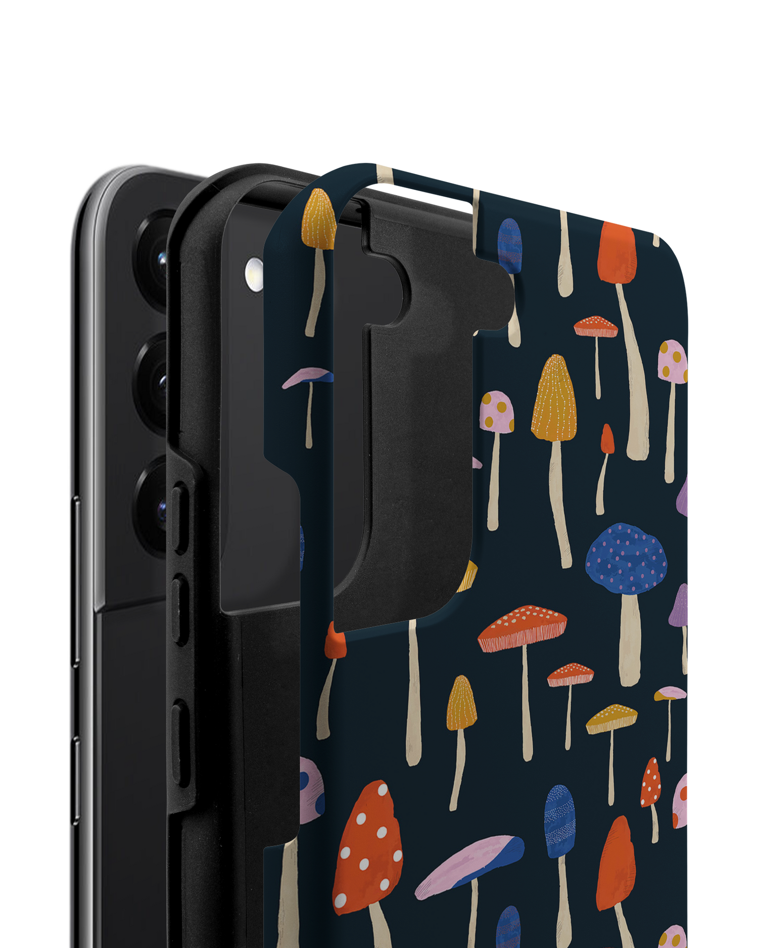 Mushroom Delights Premium Phone Case Samsung Galaxy S22 Plus 5G consisting of 2 parts