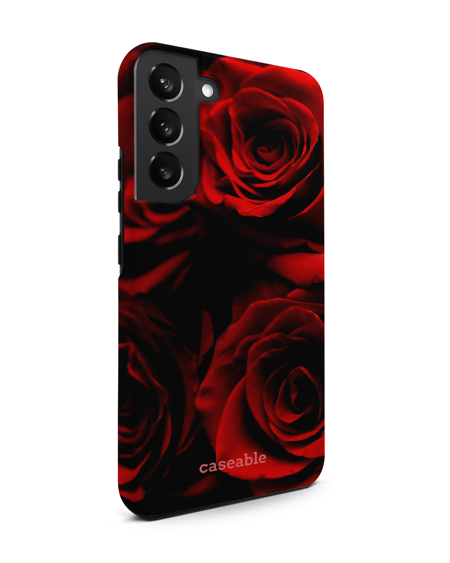 Red Roses Premium Phone Case Samsung Galaxy S22 Plus 5G: View from the left side