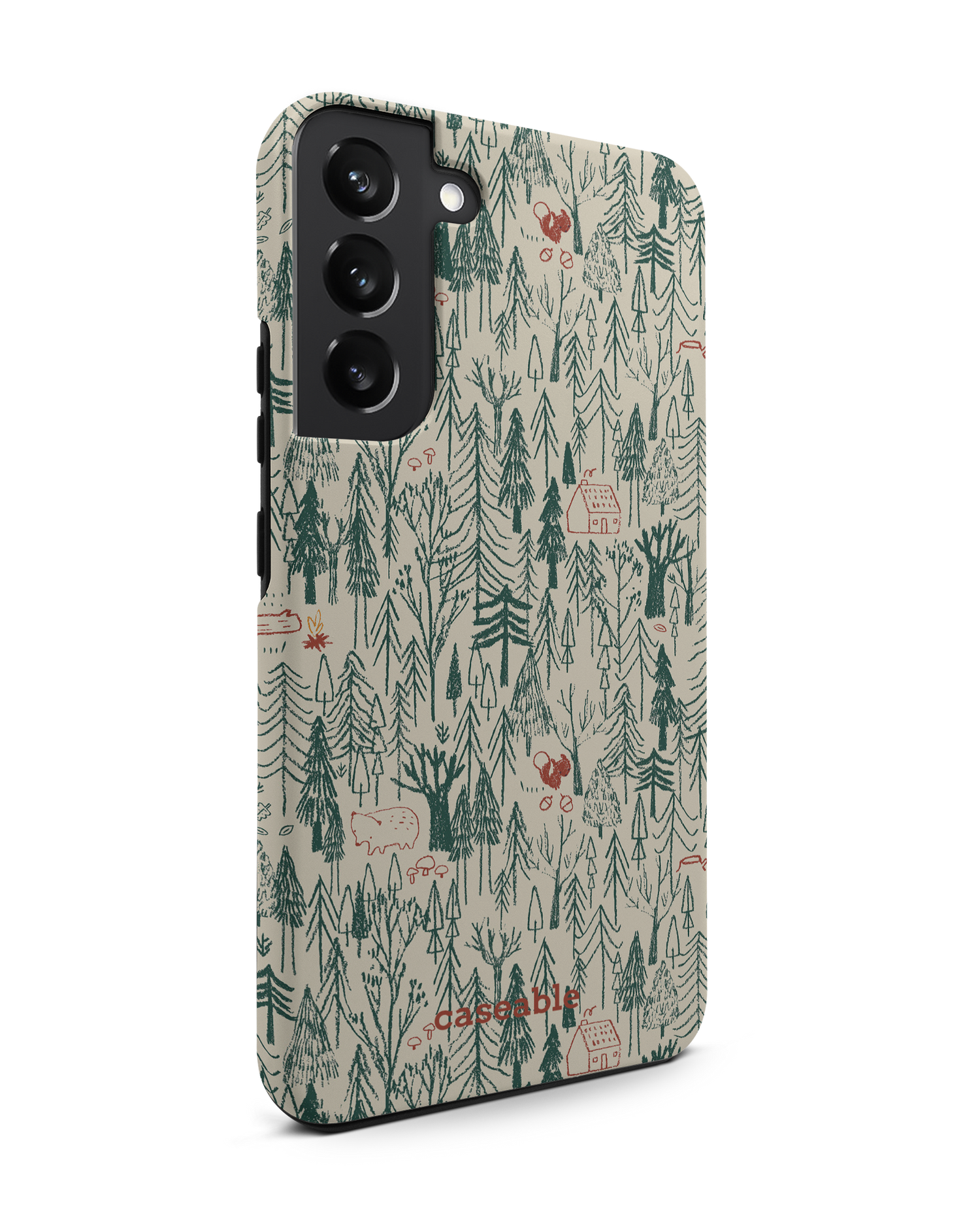 Wonder Forest Premium Phone Case Samsung Galaxy S22 Plus 5G: View from the left side