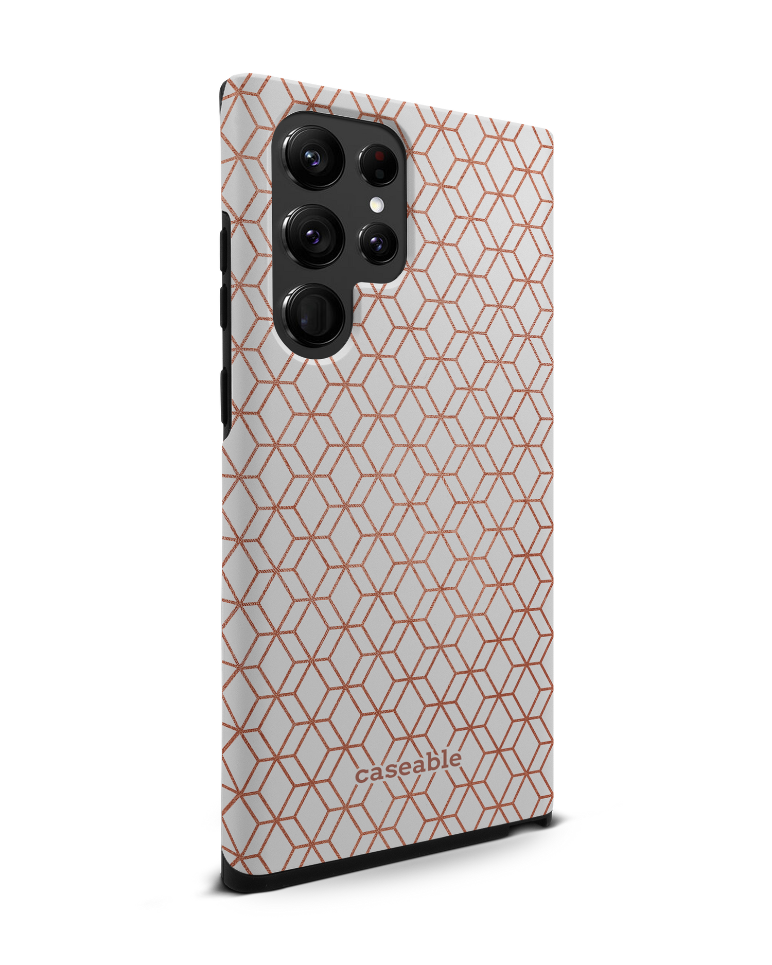 Morning Pattern Premium Phone Case Samsung Galaxy S22 Ultra 5G: View from the left side