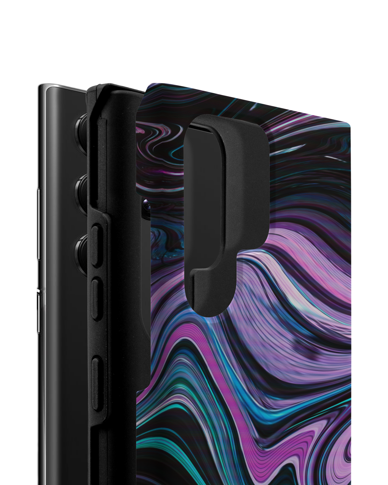 Digital Swirl Premium Phone Case Samsung Galaxy S22 Ultra 5G consisting of 2 parts