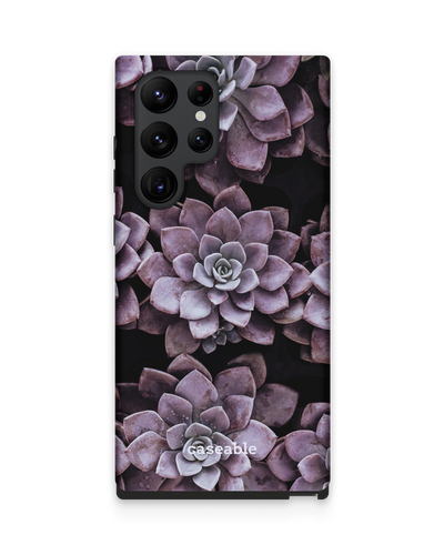 Purple Succulents Premium Phone Case Samsung Galaxy S22 Ultra 5G
