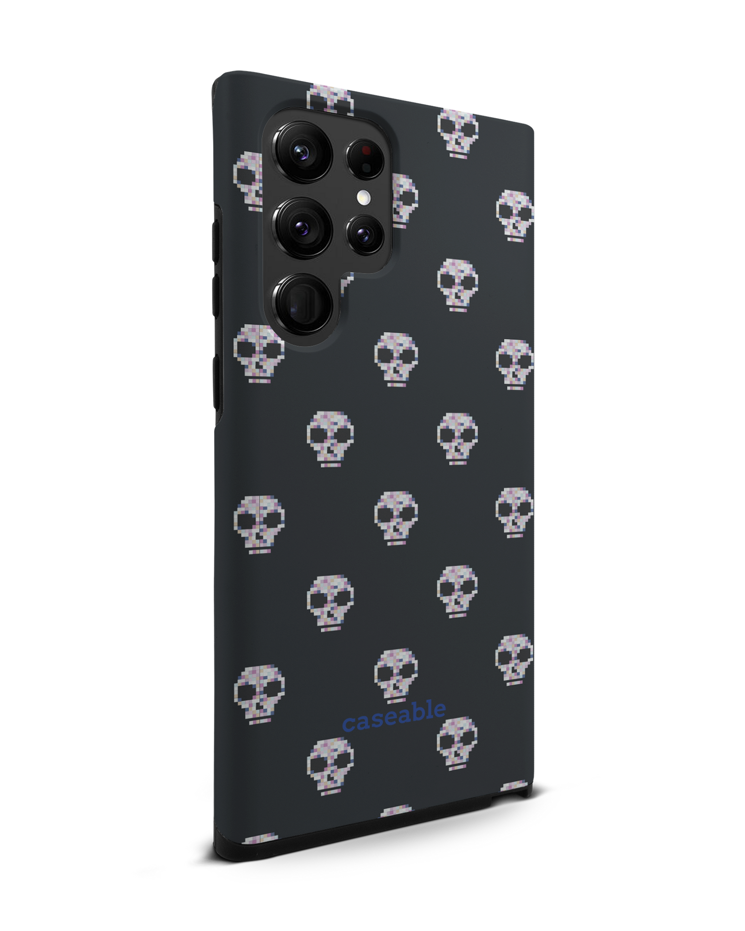 Digital Skulls Premium Phone Case Samsung Galaxy S22 Ultra 5G: View from the left side