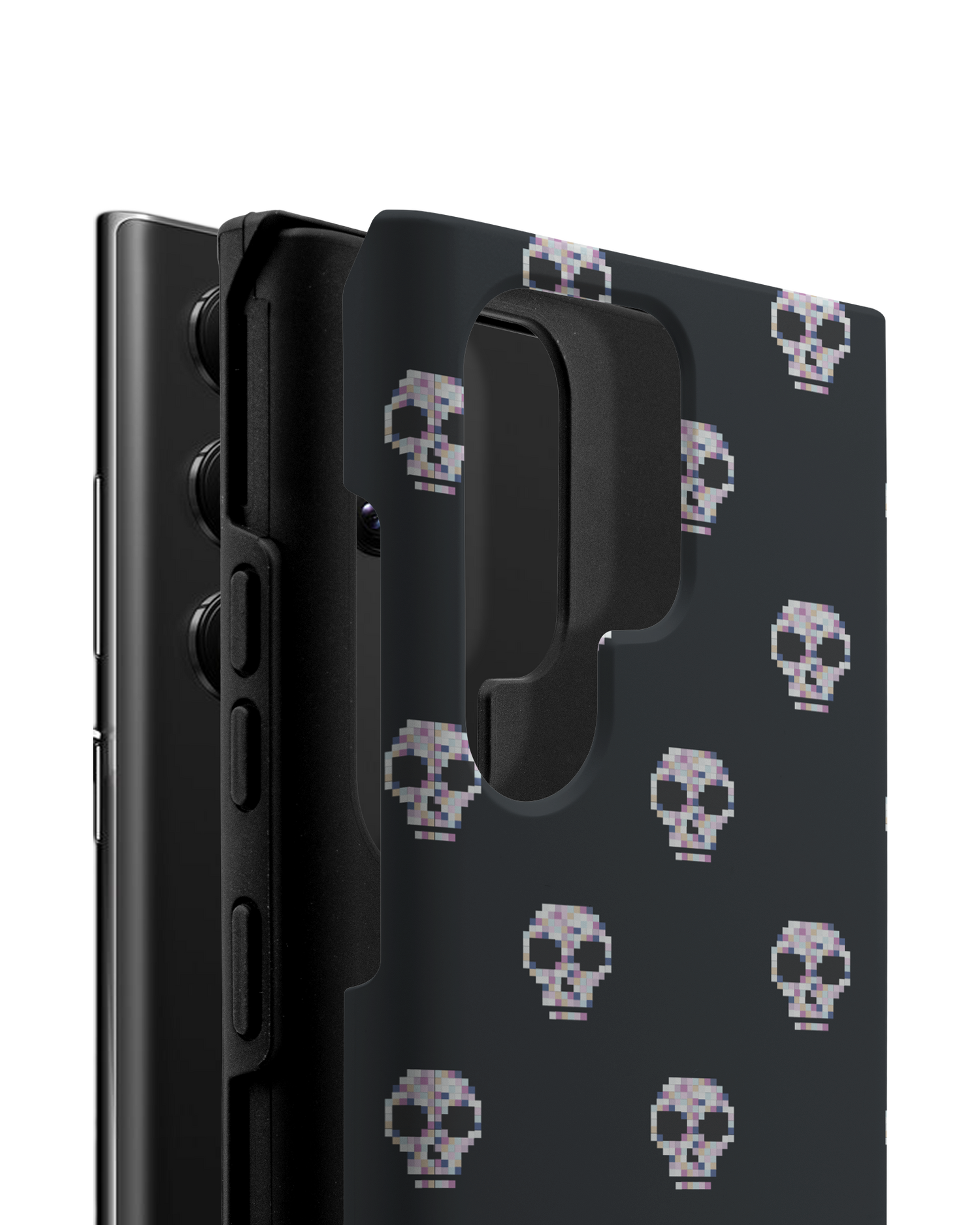 Digital Skulls Premium Phone Case Samsung Galaxy S22 Ultra 5G consisting of 2 parts