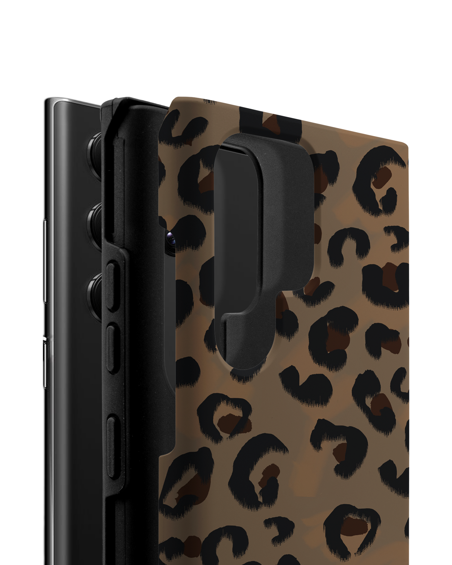 Leopard Repeat Premium Phone Case Samsung Galaxy S22 Ultra 5G consisting of 2 parts