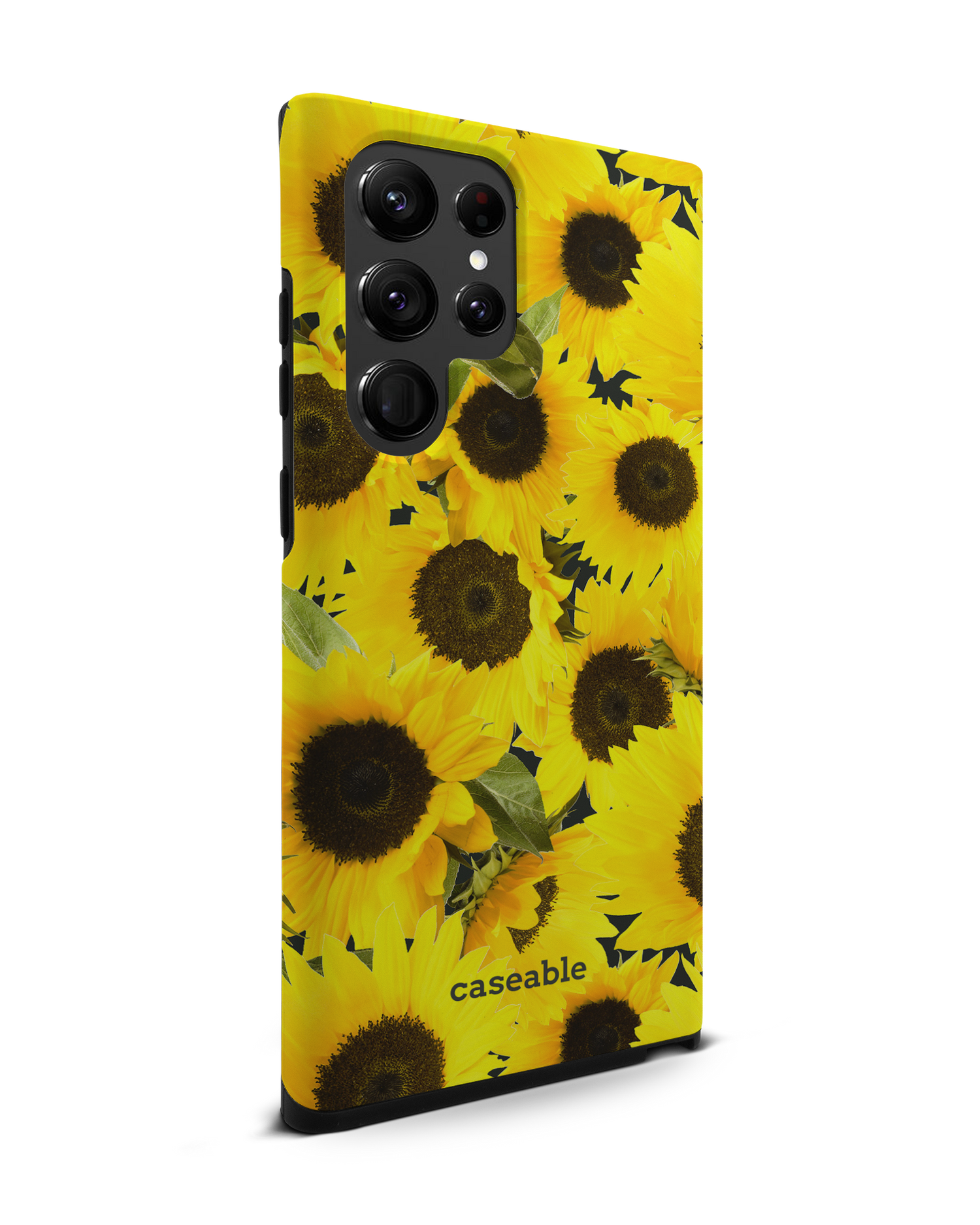 Sunflowers Premium Phone Case Samsung Galaxy S22 Ultra 5G: View from the left side