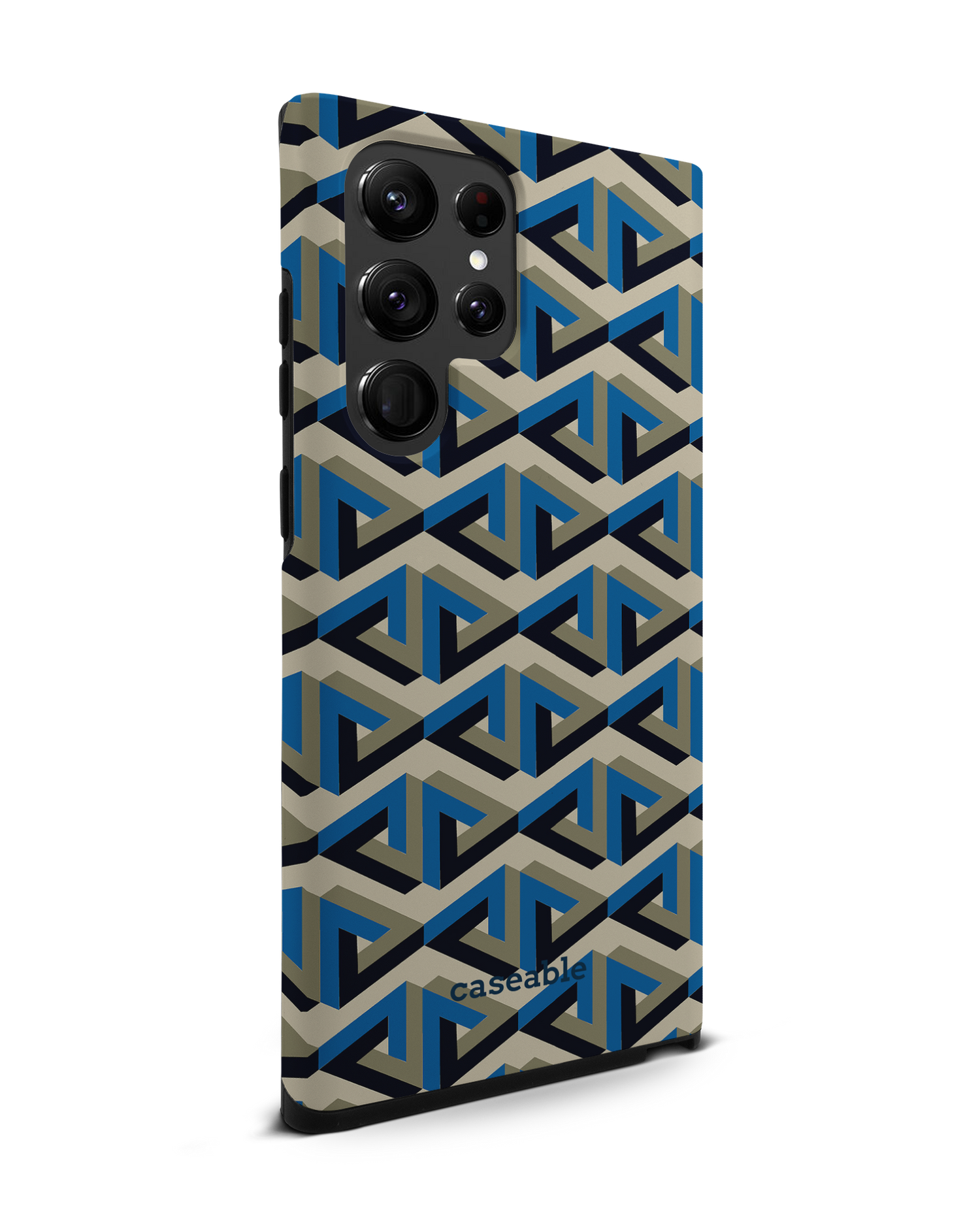 Penrose Pattern Premium Phone Case Samsung Galaxy S22 Ultra 5G: View from the left side